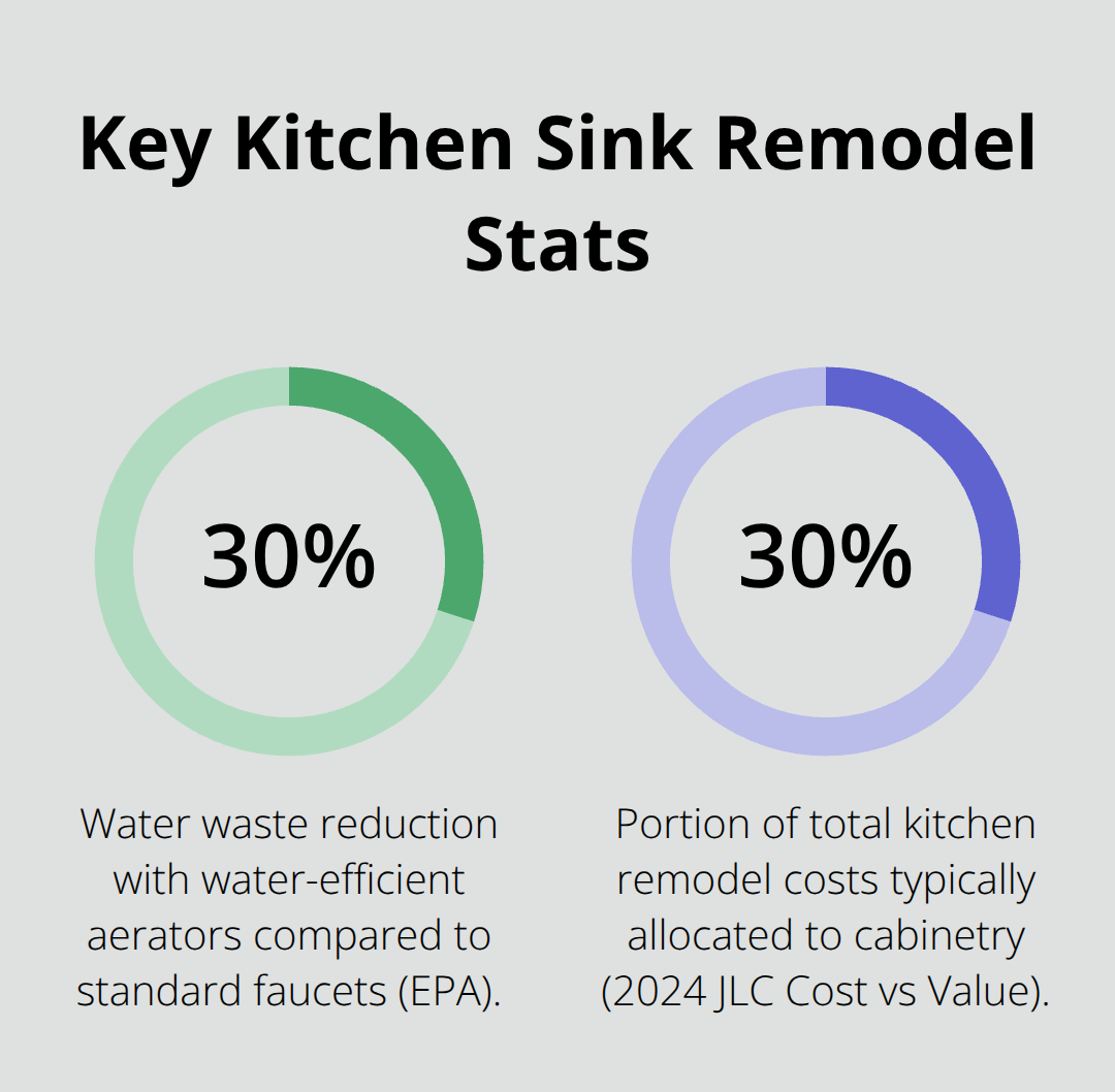 Two key percentages for kitchen sink remodels in the U.S. - kitchen sink remodel ideas