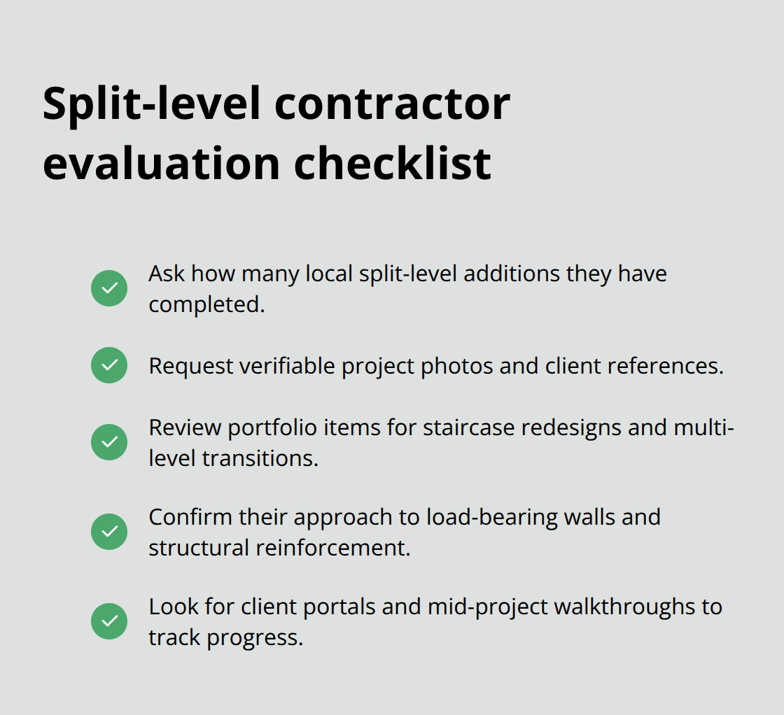 Checklist to vet contractors for split-level renovations in Arlington, Vienna, and Tysons - split level home renovation ideas